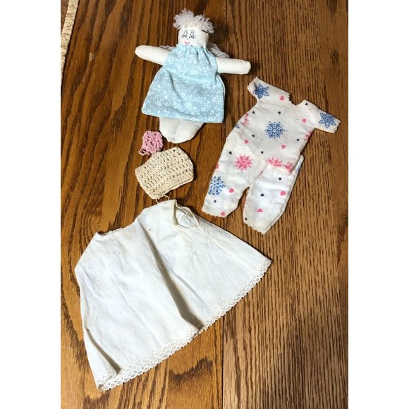 Vintage Doll Bed Wooden Primitive 10"x7"x4.5" Handmade Dollhouse Furniture Rusti - Picture 11 of 12